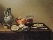 Pieter Claesz Pipes and Brazier oil on canvas